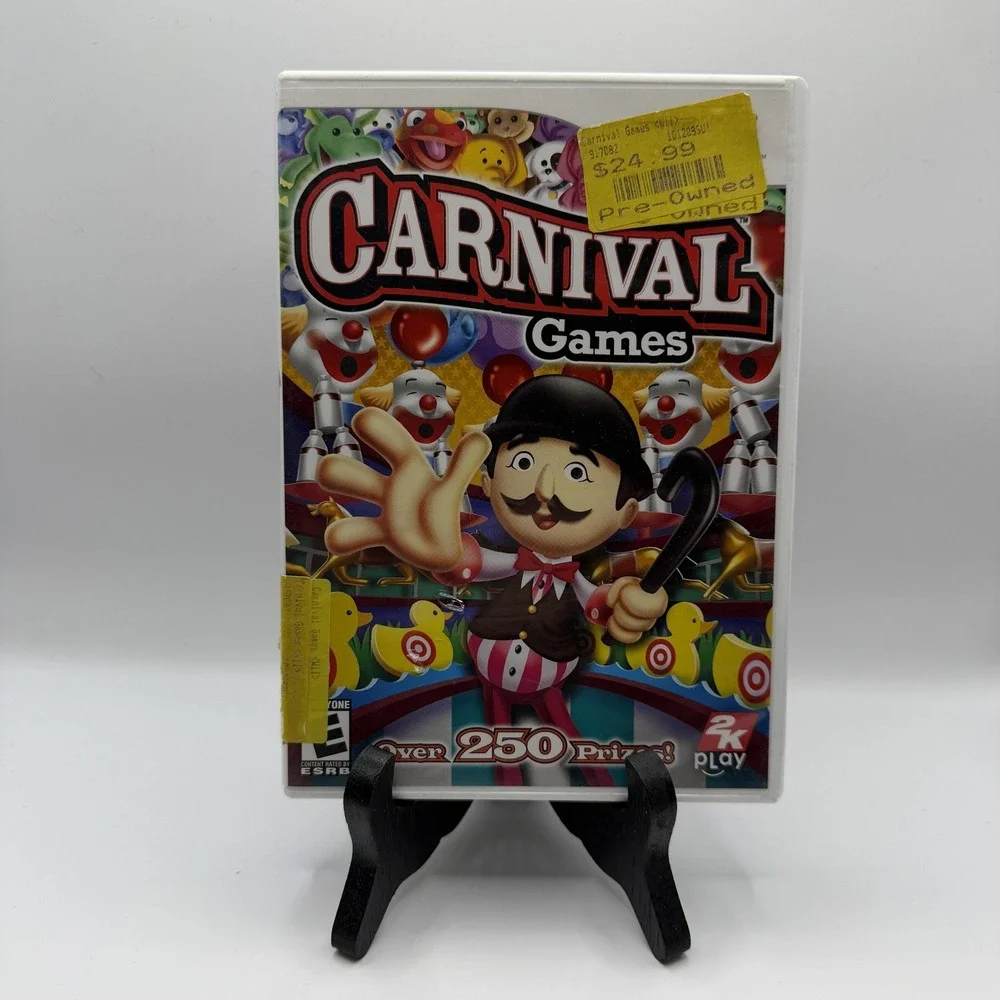 Carnival Games Nintendo Wii Video Game Complete CIB 2K Play Party Family E Rated